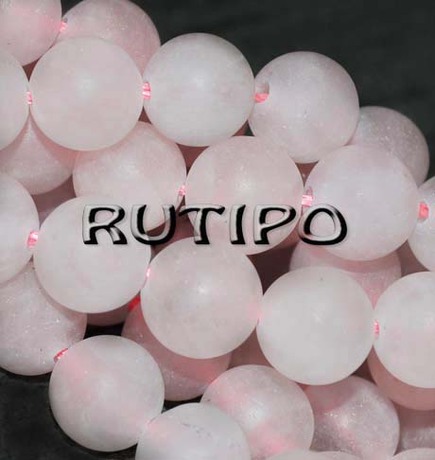 Bead Rose quartz matte 8mm, pcs