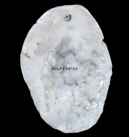 Geode Quartz AB pendant, 44*33*19mm, pcs.
