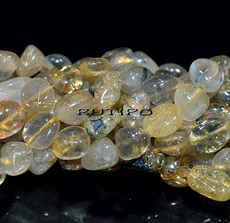 Rutile Quartz Beads 12-8*4-8mm, low 40cm