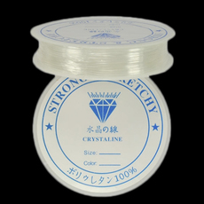 Elastic line, transparent, 1mm, reel (5.5m)