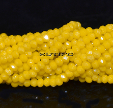 Rondel PL Yellow, 3*2mm, about 155pcs/strand