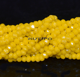 Рондель PL Yellow, 3*2мм, низка 31см (ок. 155шт)
