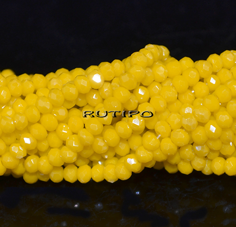 Рондель PL Yellow, 3*2мм, низка 31см (ок. 155шт)