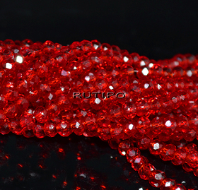 Рондель DarkRed, 2.3-2.7*2мм, низка 30см (ок. 145шт)