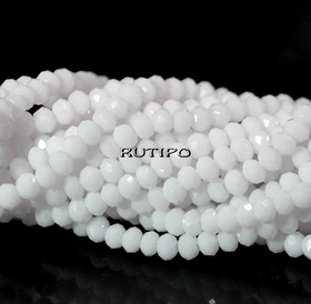 Рондель White, 3-3.3*2мм, низка 38см (ок. 145шт)