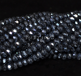Рондель Hematite, 4*2.5мм, нитка 34м (бл. 125шт)