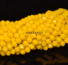 Рондель OpaqueGold, 4.5*3.5мм, низка 43см (ок. 130шт)