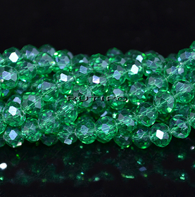 Рондель PL DarkCyan, 6*5мм, низка 42см (ок. 90шт)