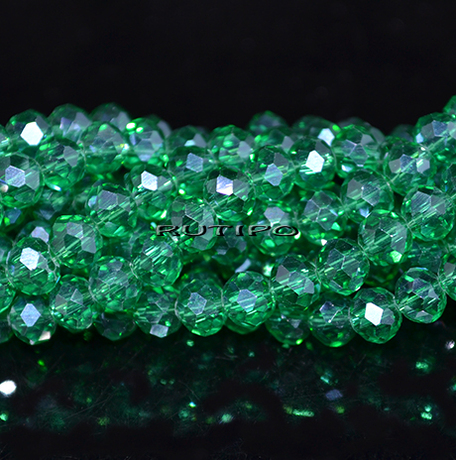 Рондель PL DarkCyan, 6*5мм, низка 42см (ок. 90шт)