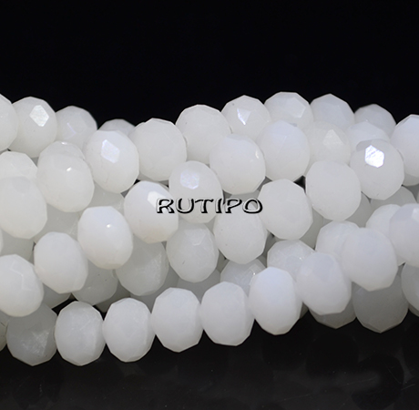 Рондель White, 8*6мм, низка 44см(ок. 68шт)