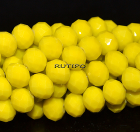 Рондель OpaqueGold 10*8мм, низка 52см (ок. 68шт)