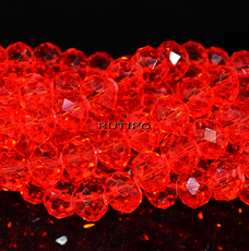 Рондель Red 10*8мм, низка 48см (ок. 66шт)