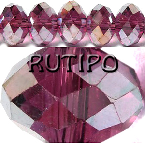 100шт, Рондель PL Purple, 8*6мм