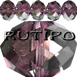 Рондель HalfSilver Purple 6*4мм, шт