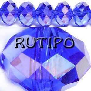 200шт, Рондель PL RoyalBlue, 4*3мм