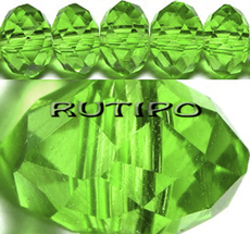 Рондель Green 8*6мм, шт 