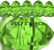 100шт, Рондель Green 8*6мм