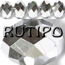 100шт, Рондель Platinum, 8*6мм