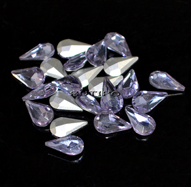 Crystal drop LightAmethyst 10*6mm, pcs