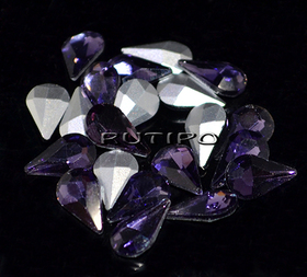 Crystal drop Tanzanite 10*6mm, pcs