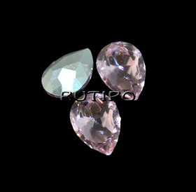 Crystal drop LightRose 10 * 7mm, pcs