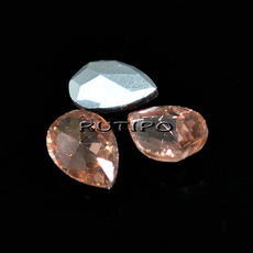 Crystal drop VintageRose 10 * 7mm, pcs