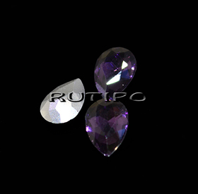 Crystal drop Tanzanite 10 * 7mm, pcs