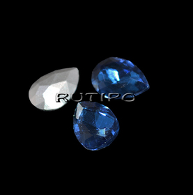 Crystal drop Montana 10 * 7mm, pcs
