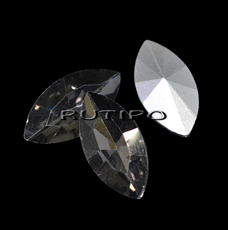 Кристалл Маркиз BlackDiamond 18*9мм, шт
