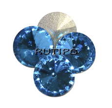 Риволи Aquamarine 12*6мм, шт 