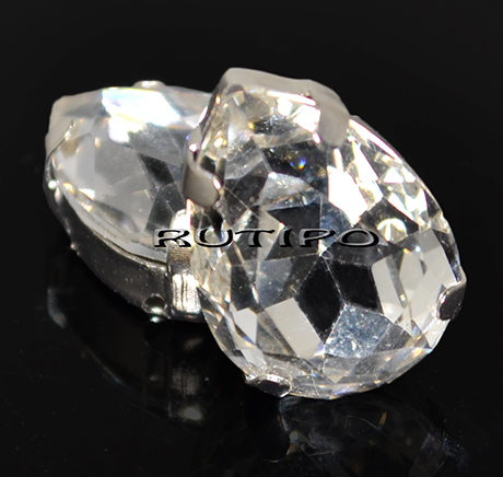 Шатон капля, Clear, 18*13*7мм, шт