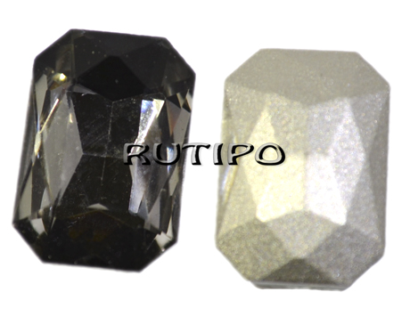 Прямоугольник граненый BlackDiamond, 27*18*8мм, шт