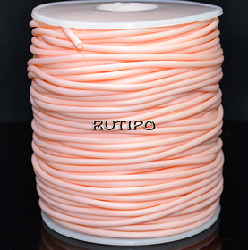 Шнур-трубка PVC PearlPink, 2мм, 1м