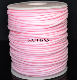 Шнур-трубка PVC Pink, 2мм, 1м