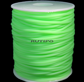 Шнур-трубка PVC LightGreen, 2мм, 1м