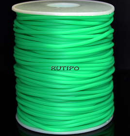 Шнур-трубка PVC LimeGreen, 2мм, 1м