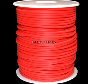 Шнур-трубка PVC Red, 2мм, 1м