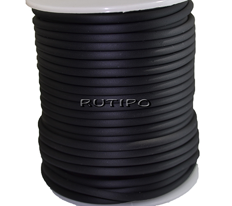 Шнур-трубка PVC Black, 3мм, 1м