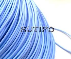 Шнур-трубка голубой PVC, 2мм, 1м