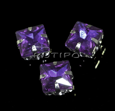 Шатон квадрат, Purple, 8*8*5.5мм, шт