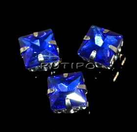 Шатон квадрат, RoyalBlue, 8*8*5.5мм, шт