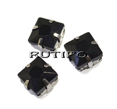 Шатон квадрат, Black, 8*8*5.5мм, шт