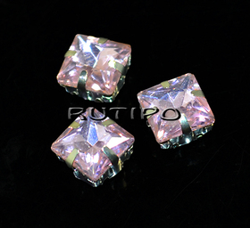 Шатон квадрат, PearlPink, 10*10*7мм, шт