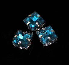 Шатон квадрат, Teal, 10*10*7мм, шт