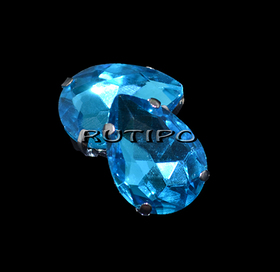 Шатон капля, DeepSkyBlue, 18*13*7мм, шт