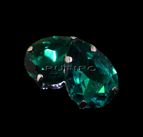 Шатон капля, SeaGreen, 18*13*7мм, шт