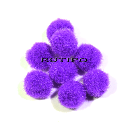Шенил Помпон DarkViolet 10мм, шт