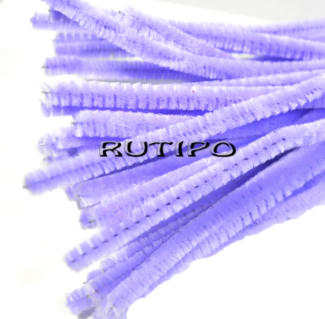 Wire Chenille Lilac 6mm*30cm, pcs