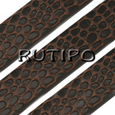 Braid strap PU leather 7mm, 1m
