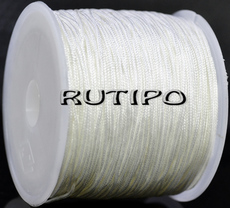 White nylon cord 1mm, m